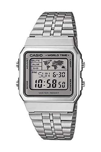 Casio Men's A500WA-7 Classic Digital Display Quartz Silver Watch