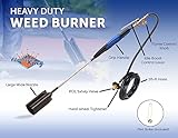 Flame King Propane Torch Kit Heavy Duty Weed Burner 500,000 BTU with 10-FT Hose, 39 inches Long for Weed Burning, Melting Ice and Snow, and Roofing