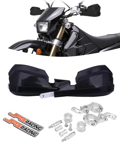 JFG RACING Dirt Bike Motorcycle Hand Guards,Universal for 7/8" 22mm and 1 1/8" 28mm Handlebar for Snowmobile Motocross MX Enduro KLX KX CRF YZ DRZ DR HAWK 250 125 350 650 - Black