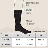 HOLLOW Alpaca Boot Socks for Men and Women, Moisture Wicking Alpaca Socks for Hiking, Running, Outdoors, Any Season Boot Sock, Temperature Regulating, Light Compression, Large, Grey