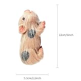 OtardDolls Reborn Pig Dolls, 5 Inch Realistic Newborn Full Silicone Lifelike Reborn Pig Dolls Soft & Stylish Real Life Silicone Animals Realistic Pig Dolls with Toy Accessories