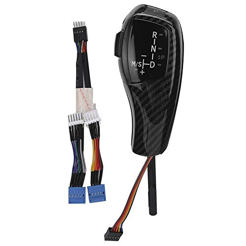 Qii lu Gear Shift knob retrofit kit for e90 - Car Gear Shift, LHD Automatic LED Gear Shift Knob Retrofit Kit Fit for BMW E90 E92 E84 E89 for F30 Style(Carbon)