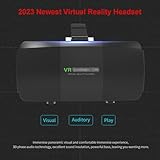 Virtual Reality Headsets to Play Games/Movies for Adults/Kids, 3D VR Glasses Compatible iOS and Android Smartphones 4.7-7.8in, 2023 New vr Headset Set with Gamepad and Controller, New Year Gifts 2024