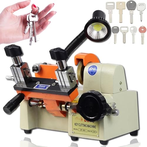 Wiyrexiy Key Copy Machine,Automatic Key Cutter,Key Making Machine with LED Display,High Precision Key Cloner,Professional Commercial Key Duplicator,Portable Key Cutting Machine for Locksmith