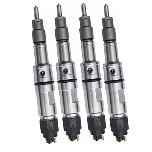 Geofrey 4pcs Fuel injector 0445120391 0445 120 391 0 445 120 391 Compatible with Weichai Heavy Trucks CNHTC Howo Foton JAC