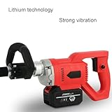 TYYMSMK Wireless Lithium Vibrator, 21V 3880W High Efficiency Vibration, Suitable for Concrete Pouring, Portable and Lightweight Design, with 6 Speed Adjustment