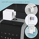 MOES Smart Fingerbot 2packs with Tuya Bluetooth Hub and Accessory kit, Smart Switch Button Pusher Adds Finger Touch Control, Compatible with Alexa, Google Home, Timing and Remote Control Finger Bot