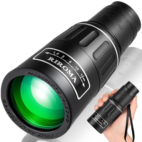 16X52 HD Monocular Telescope,High Power Compact Monoculars for Adults Kids, HD Monocular Scope for Bird Watching Hiking Concert Travelling