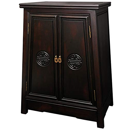 Red Lantern Long Life Cabinet, Dark Rosewood