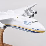 Antonov 225 Model Airplane - An-225 Aircraft Model Antonov 225 Mriya 1:250 Scale Collection Model Airplane with Wood Stand