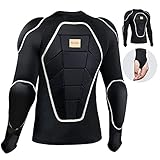 BenKen Motorcycle Jacket with Armor Full Body Armor for Men Pads Shirt Back Chest Shoulder Elbow Protector Protective Gear Protective Jacket Skateboard Snowboarding Protection (Medium)