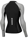 WOSAWE Mesh Motorcycle Jacket Women Padded Motorcycle Shirt with Armor Summer Sport Bike Protective Gear, Grey L