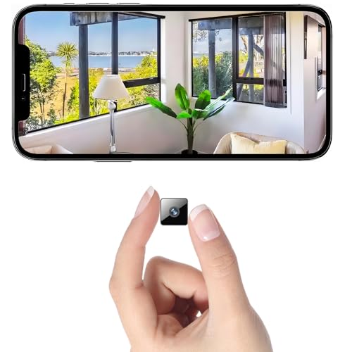 Mini Wireless Security Camera, Small Home WiFi 1080P Micro HD Magnetic Camera Nanny Cam with Motion Detection, Cloud & SD Storage, Night Vision, Tiny Cameras for Home Pet Baby Office Indoor Outdoor