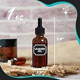 Nevlers 100 Pack of 1oz Amber Glass Dropper Bottle |Leakproof 30ml Mini Dropper Bottles for Travel |Multi-Use as Oil Bottles for Hair, Medicine Dropper, Eye Dropper Bottle, Tincture Bottles & More