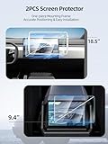 GAYARI Screen Protector for Tesla Cybertruck Accessories 2PCS, Matte Screen Protector 9H Tempered Glass 18.5’’ & 9.4’’ Front Back, HD Clear, Anti Glare, Anti Fingerprint, Anti Reflective