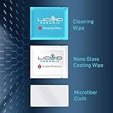 LIQUID CERAMIC Glass Screen Protector With $400 Coverage | Scratch and Shatter Resistant Wipe On Nano Protection for All Phones Tablets and Smart Watches - Universal Fit