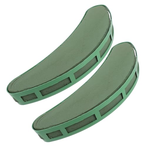PHENOFICE Floral Arrangement Base Crescent Shape Foam Holder for Wedding Bouquets Artificial Plant Decorations