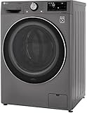 LG WM3555HVA 24 Inch Smart Front Load Washer/Dryer Combo with 2.4 cu.ft. Capacity, 14 Programs, 13 Wash Options, 8 Dry Cycles, TurboWash™, Allergiene™ Cycle, Sanitize Cycle, Steam Refresh