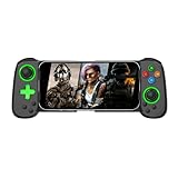 Wireless Phone Controller for iPhone/Android, Mobile Game Controller with Hall Joystick Suitable for Xbox Cloud Gaming, PS Remote Play, Steam Link, Call of Duty & More - Black with Rocker Light