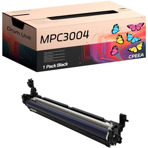 MPC3004 Drum Unit Compatible with Ricoh MP C3004 C3004ex C3504 C3504ex C4504 C4504ex C501SP C6004 C6004ex Printers, High Yield 410000 Pages, Reliable Performance (Black)