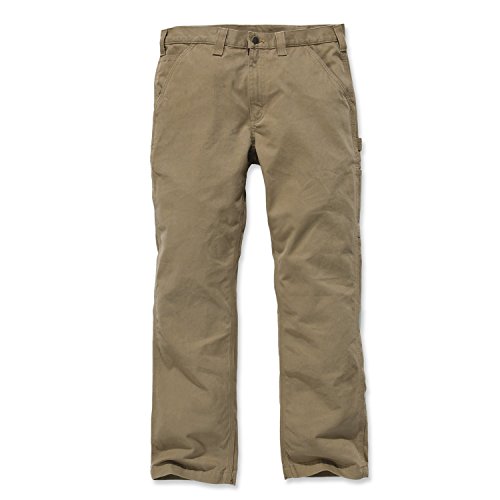 Carhartt Men's Relaxed Fit Twill Utility Work Pant, Dark Khaki, 36W x 30L