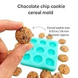 Chocolate chip cookie cereal Silicone Mold Wax mold Resin mold Soap mold Realistic Flexible mold cereal candle NC052