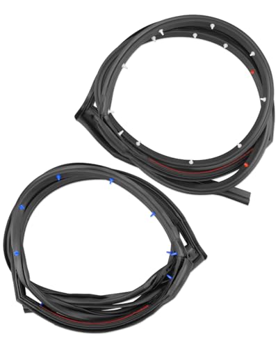 Door Rubber Seal Weatherstrip Rear Left and Right Fit for Nissan Sentra 2013-2019 Replace 82831-3RA0A-A11, 82830-3RA0A-A11