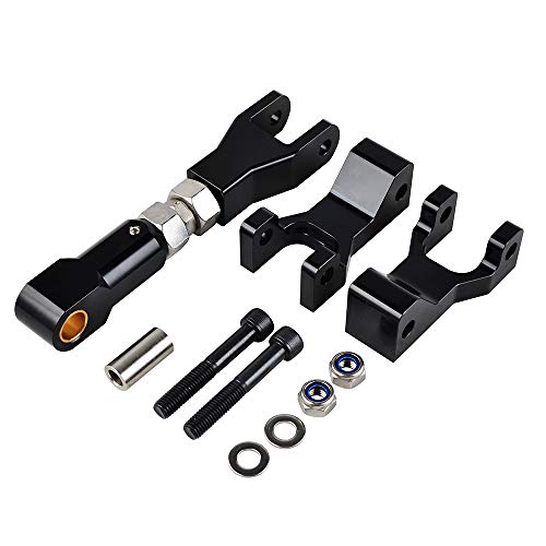 NICECNC Black Aluminum ATV UTV Front and Rear Lowering Kit Compatible with Honda TRX400EX TRX450R All Years 2020 2019 2018 2017 Sportrax 400 1 1/2" to 4 1/2" Lower