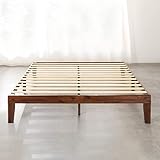 Mellow Naturalista Classic 12-Inch Solid Wood Platform Bed | Wooden Slats, No Box Spring Needed, Easy Assembly | Full, Espresso