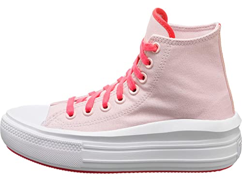 Converse Women's Chuck Taylor All Star Move High Top Platform Sneakers (Barely Rose/Strawberry Jam, US Footwear Size System, Adult, Women, Numeric, Medium, 9)