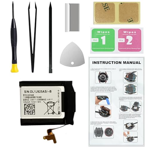MAXSHARKS Replacement Battery for Galaxy Gear S3 Frontier & Gear S3 Classic, EB-BR760ABE Battery Compatible with Samsung Gear S3 Frontier & Gear S3 Classic, with Repair Tools & Instruction