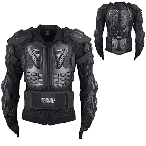 WEWAYSTEP Motorcycle Protective Jacket Full Body Armor, Chest Spine Protection Dirt Bike Gear for Men Motocross MTB Racing