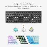 Glorious GMMK 2 Gaming Keyboard Base - Full Size Barebones Kit- Hot Swappable Black Mechanical Keyboard - Modular, Wired, RGB Backlit,- PC Setup Accessories - 96%, Black