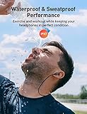 Hsoipn Wireless Headphones, Bluetooth 5.2 Stereo aptX Wireless Earbuds Bass Bluetooth Earbuds Bulit-in Mic with 16H Playtime, Magnetic, IPX7 Waterproof Perfect for Sport, Gym