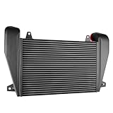 KUUHLERSAT Full Aluminum Intercooler Compatible With Freightliner FLD120 FLD112 FLD132 Classic Heavy Duty Truck Charge Air Cooler 10.0L 12.8L 12.7L Diesel Turbo Black 1990-2005 1998