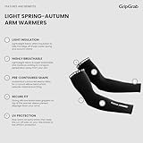 GripGrab Light Spring Fall Thermal Arm Warmers Cycling Lightweight Thin Warm Bicycle Arm Bike Sleeves Biking Arm Warmers