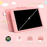 BUKEBU LCD Writing Tablet Doodle Board,10.5 inch Colorful Drawing Pad,Electronic Drawing Tablet, Drawing Pads,Travel Gifts for Kids Ages 3 4 5 6 7 8 Year Old Girls Boys (Pink)