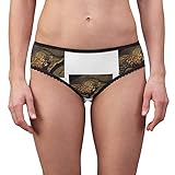 SpreadPassion Women's Black-Footed Cat Felis Nigripes Panties, Black-Footed Cat Felis Nigripes Underwear, Briefs, Cotton Briefs, Funny Underwear, (X-Small)