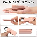 Norme 80 Pcs Rose Gold Slide Top Small Tins Containers Rectangular Cosmetics Metal Boxes Small Lip Balm Containers Metal Tins with Lids for Lip Balm Jewelry Crafts Pills,3.15 x 1.38 x 0.43"