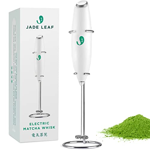 Jade Leaf Matcha Electric Matcha Whisk + Milk Frother - Barista Style Preparation for Matcha Green Tea & Lattes