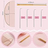 Hanaive 11 Pieces Wig Making Kit Including 6 Swiss Lace Net and Brass Ventilating Holder with 4 Ventilating Needles Wig Kit for Lace Front Wigs for Beginners(Light Brown)