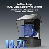 ANYCUBIC Photon Mono M7 MAX Resin 3D Printer, 13.6’’ 7K Large Resin Printer with COB LighTurbo 3.0, Flip-Open Cover Design, Intelligent-Assist Printing, Print Size 11.8'' x 11.7'' x 6.5''