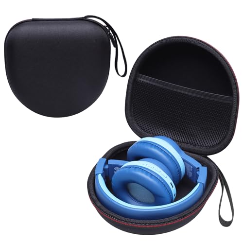 Kids Headphones Case Compatible with iClever BTH12 / HS19 / BTH26 / JoySpark-T5 / Candy Bila BH03 / EarFun/IMYB/MIDOLA MD-B01 / noot Products Foldable Kids Headphones, Black (Case Only)
