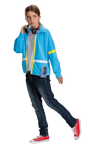 Max Mayfield Costume, Official Stranger Things Costume Jacket with Faux Headphones Accessory, Kids Size (10-12)