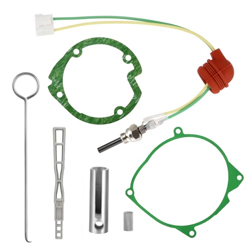 JWEELY Diesel Heater Glow Plug Repair Kit, 12V 24V 5KW 8KW Parking Diesel Heater Glow Ignition Plug Kit with Filter, Car Heater Repair Parts Fit, Diesel Heater Accessories