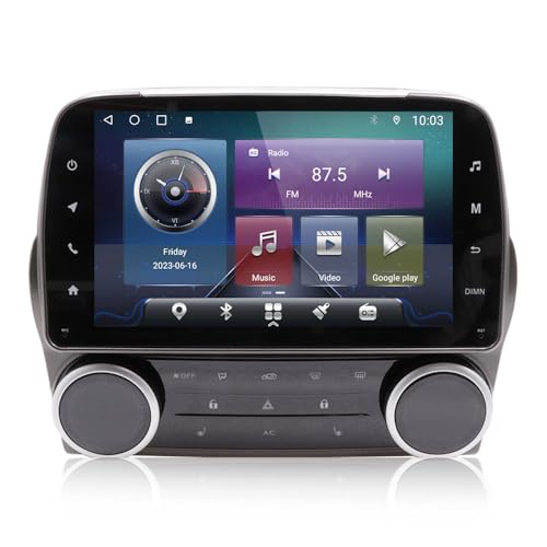 Car Stereo Radio for Chevrolet Camaro 2010-2015 Radio Upgrade with AC Panel Touch Screen with Carplay & Android Auto SWC DSP 4G WiFi GPS Navigation in Dash Head Unit Multimedia Player