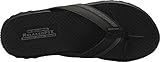 Skechers mens Fit-reggae-cobano Skechers Men s Relaxed Fit Reggae Flip Flop, Black, 10 US