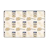 Peanuts Area Rugs for Living Room Bedroom - Washable Soft 3x5 Throw Rugs Non-Slip Carpet, Indoor Floor Rug Bedroom Decor Aesthetic 60x39 inch