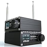 Bulipu SI4732 All Band Full Frequency Radio Receiver, FM AM (MW and SW) SSB (LSB and USB) with Speaker, Antenna, Battery, Black