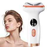 Cold Heat Facial Massager Red Light Therapy for Face Neck Lifting Firming Puffiness Reducer,7-in-1 LED Facial Sculptor Skin Care,Electric gua sha Lift Device Reduce Forehead Wrinkle Frown Smile Line